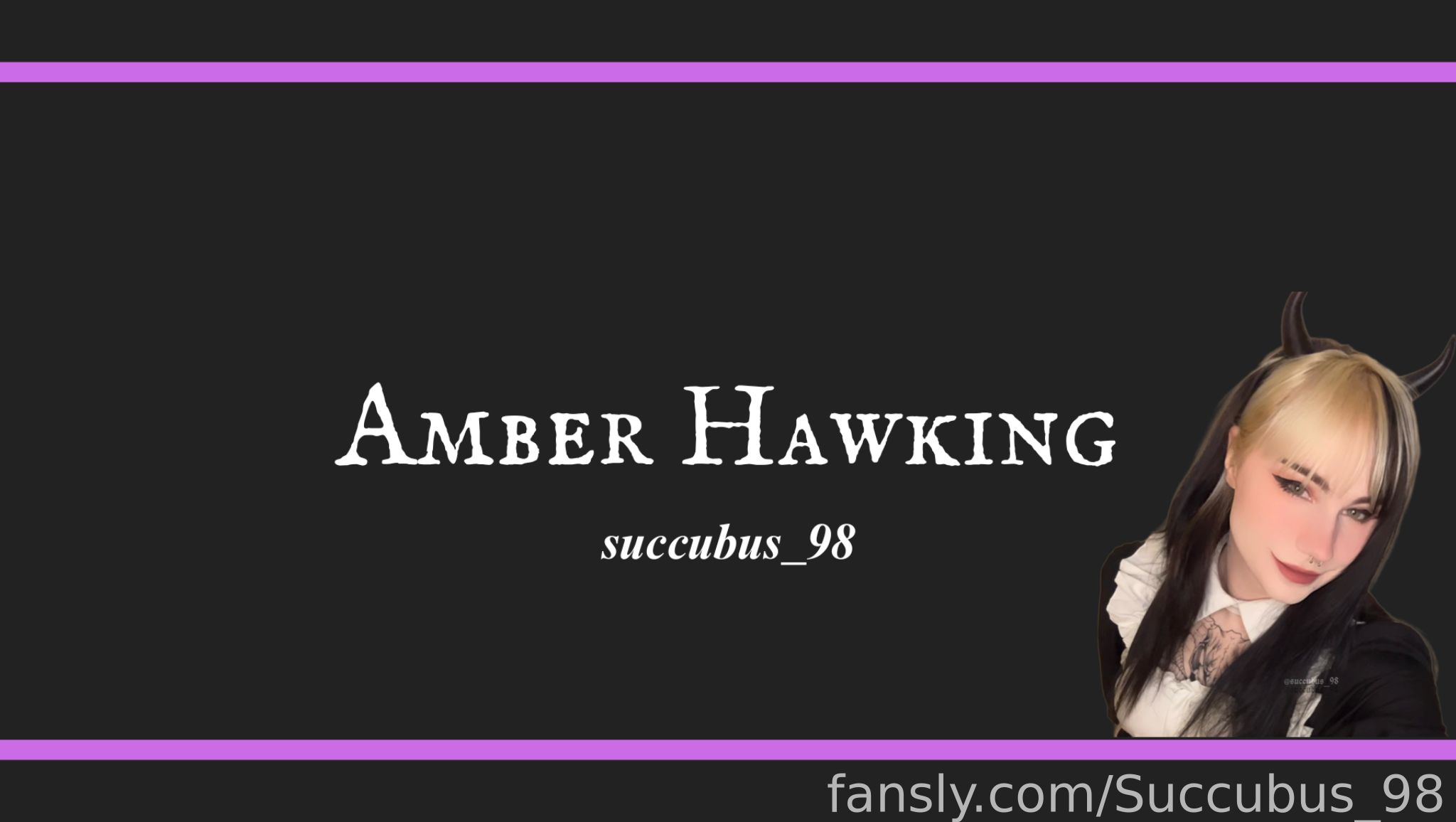 Amber Hawking banner